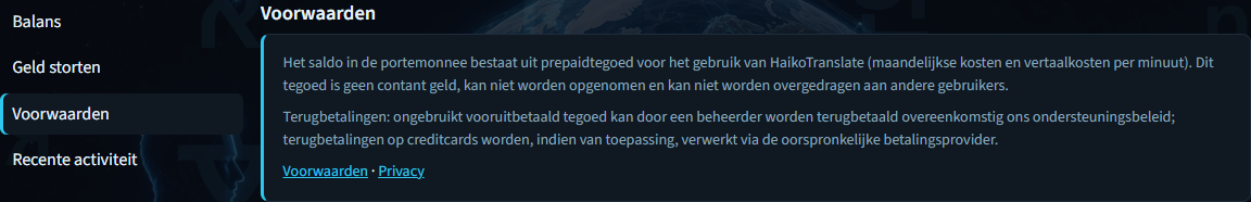 Overzicht van de factureringsvoorwaarden en het restitutiebeleid